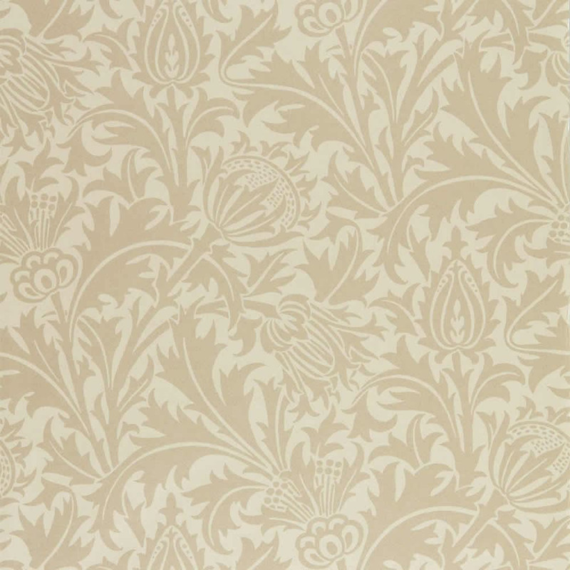 Morris & Co Pure Thistle Wallpaper 216552 Linen