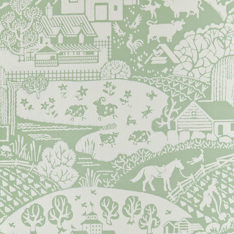 Gable Wallpaper - BP5403 - Apple