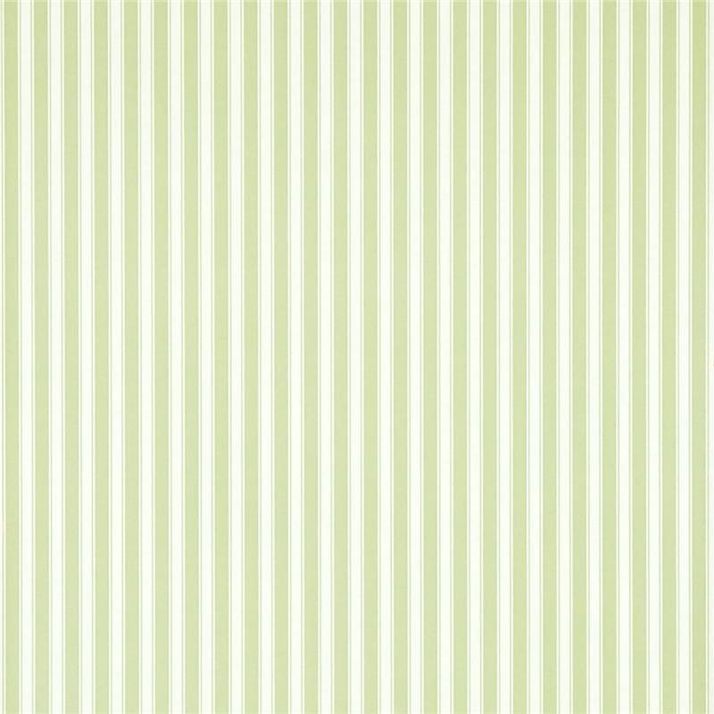Sanderson New Tiger Stripe Wallpaper - DCAVTP103 - Leaf Green / Ivory