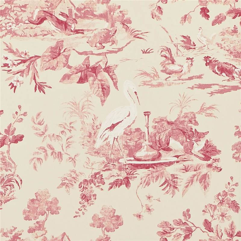Sanderson Aesops Fables Wallpaper - DCAVAE101 - Pink