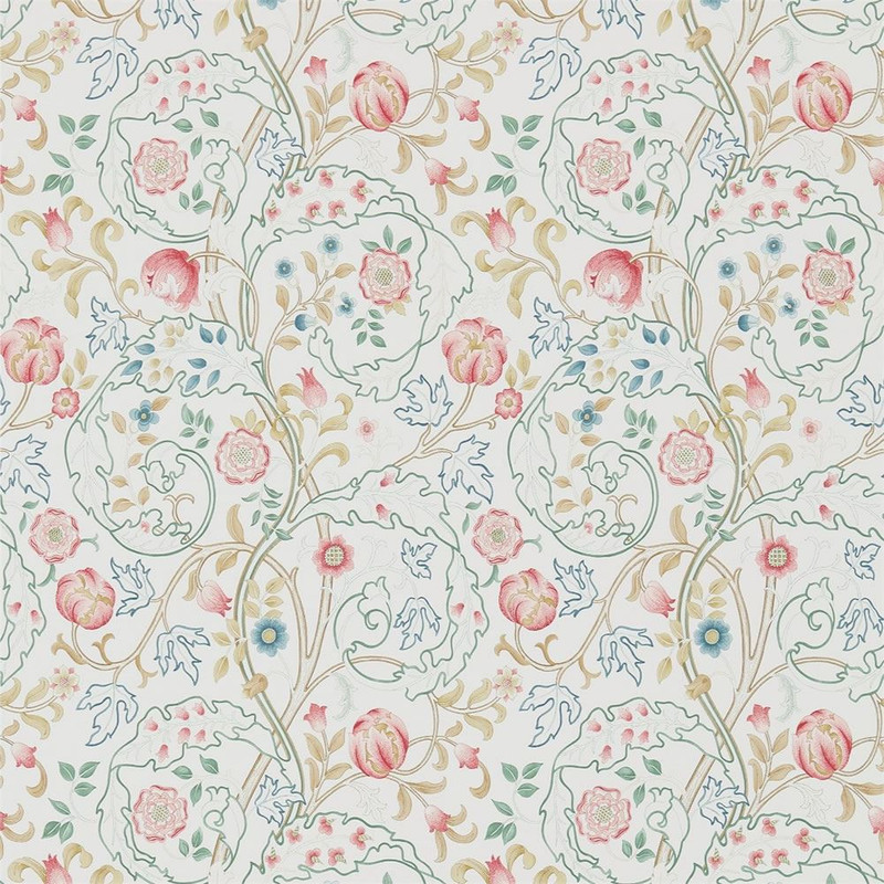 Morris & Co Mary Isobel Wallpaper 214728 Pink / Ivory