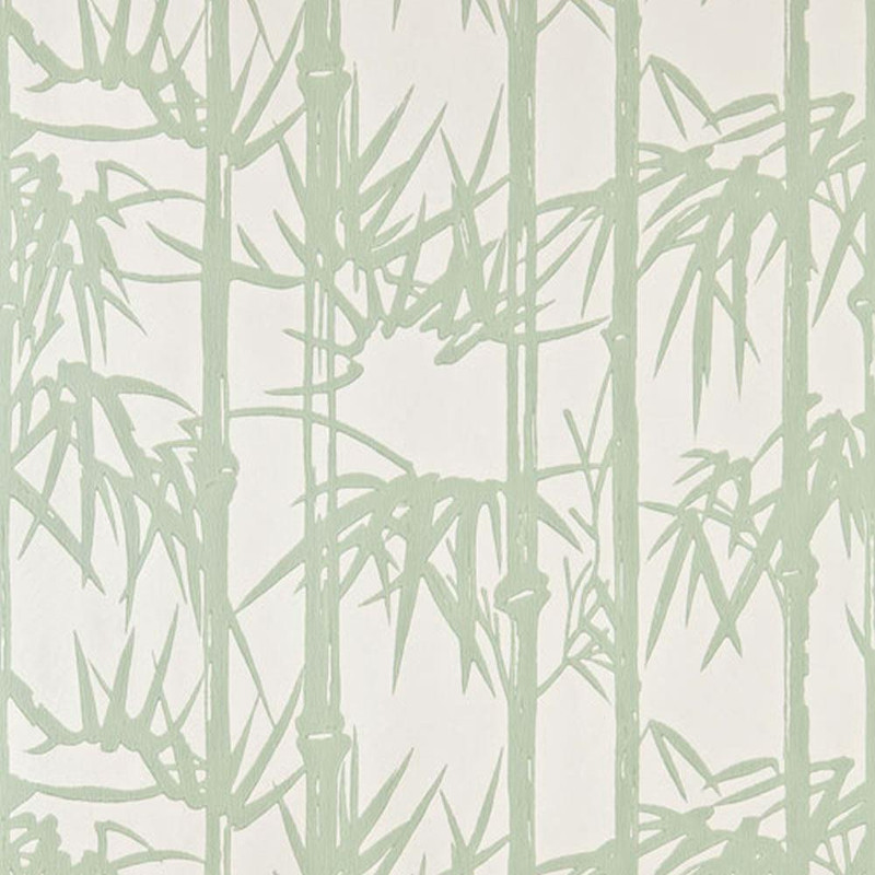Bamboo Wallpaper - BP2139 - Green / Cream
