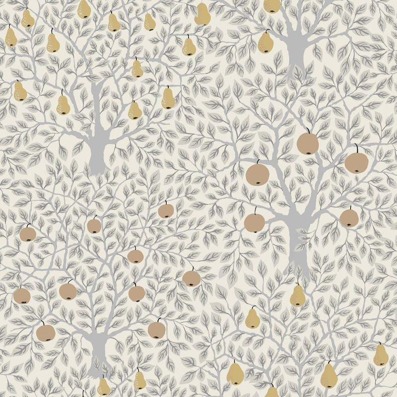 Galerie Apelviken Pomona Wallpaper - 33012 - White / Grey / Gold