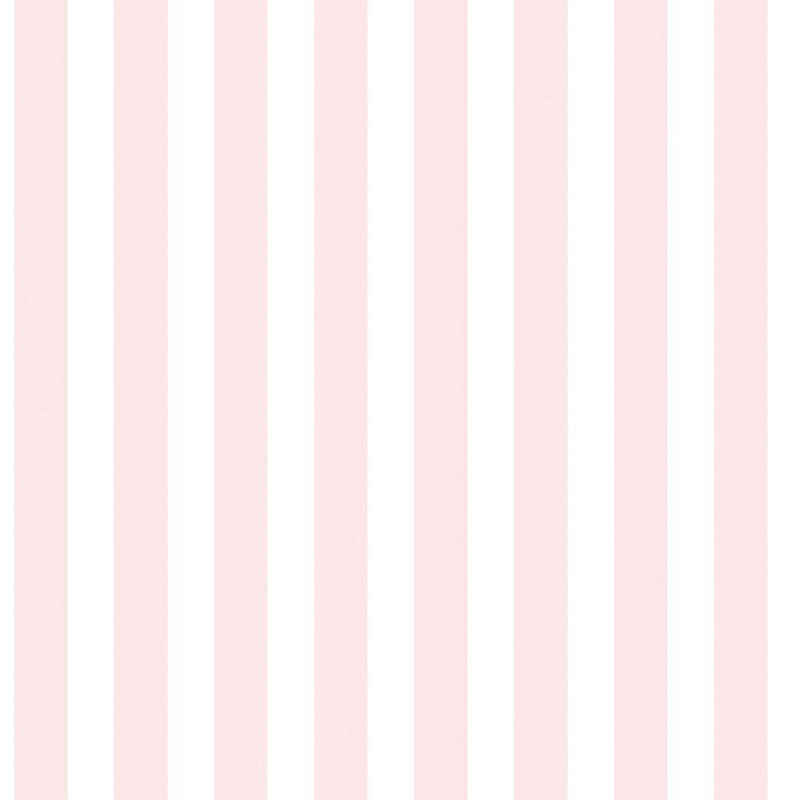 Galerie Just 4 Kids 2 Stripe Wallpaper - G56518 - Pink / White
