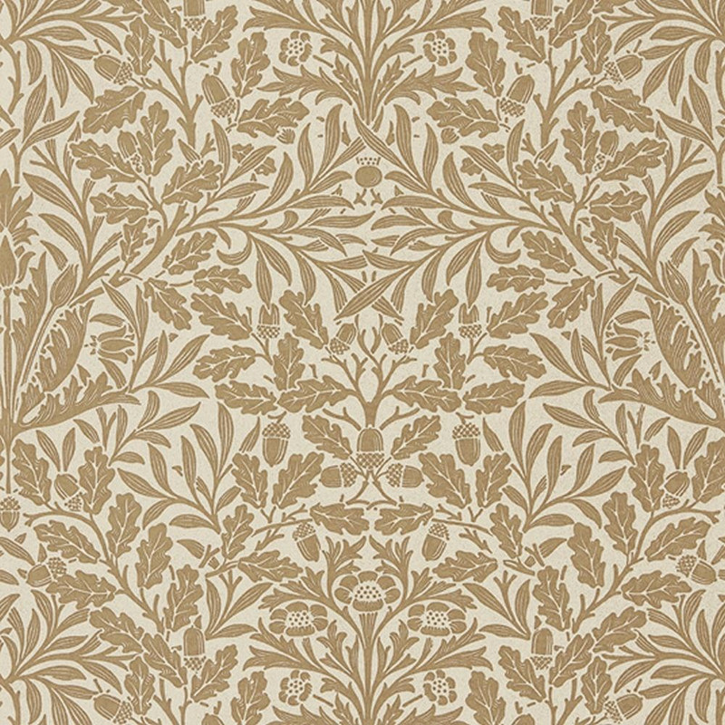 Morris & Co Pure Acorn Wallpaper 216041 Gilver / Copper