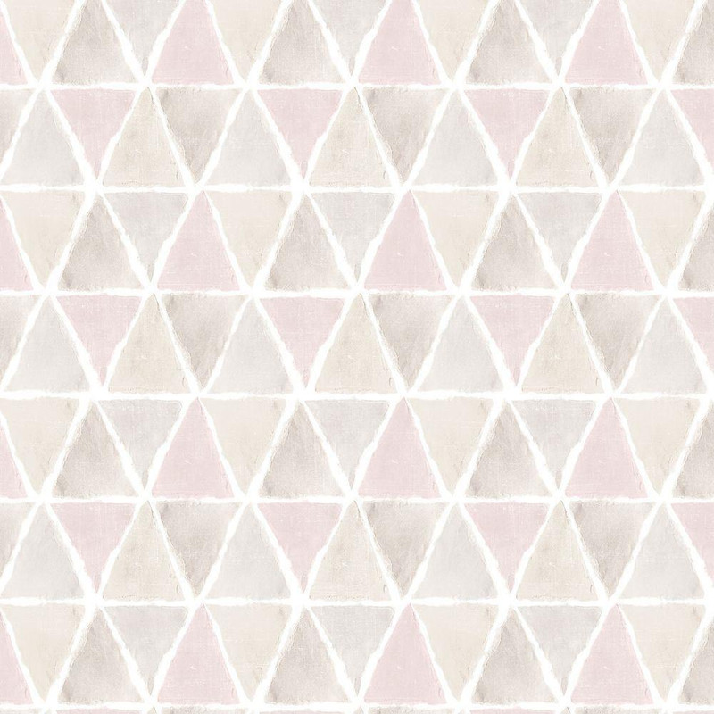 Galerie Kitchen Style 3 Geo Triangles Wallpaper - CK36636 - Pink / Beige