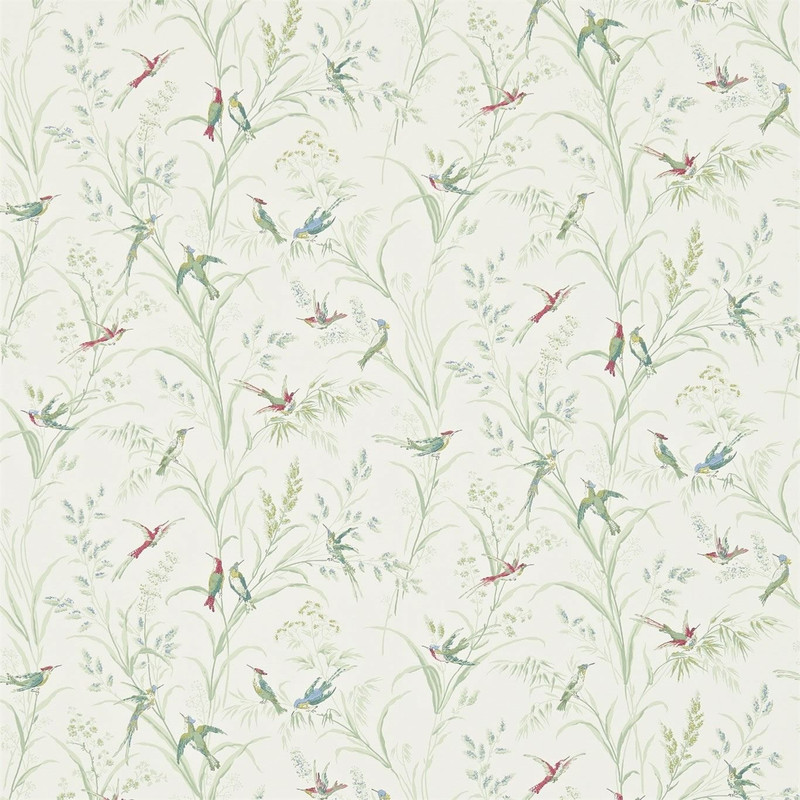 Sanderson Tuileries Wallpaper - 214081 - Willow / Multi