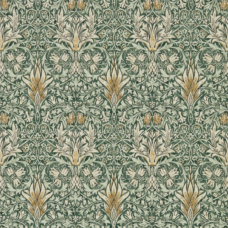 Morris & Co Snakeshead Wallpaper 216427 Forest / Thyme