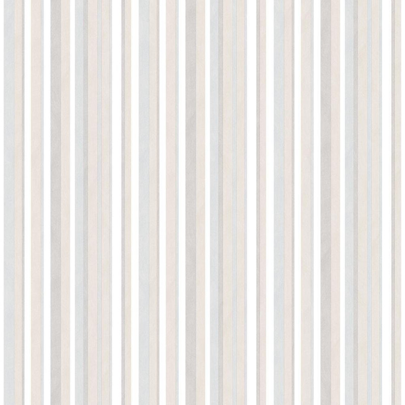 Galerie Just 4 Kids 2 Multi Stripe Wallpaper - G56501 - Grey / Taupe