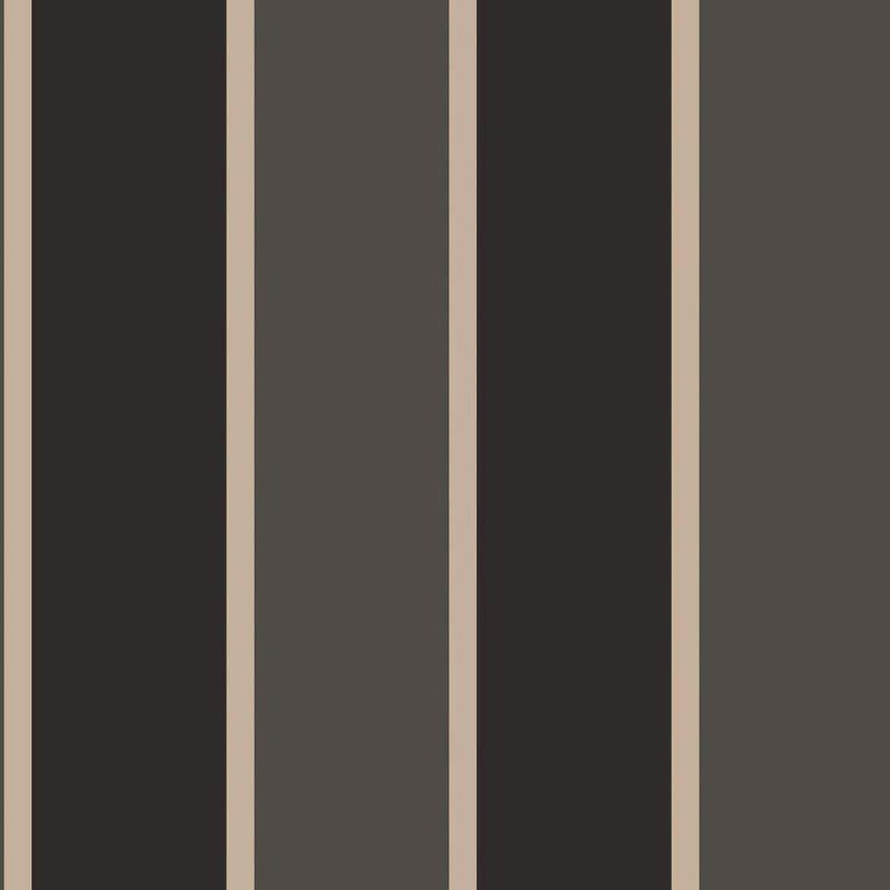 Galerie Smart Stripes 2 Wide Stripe Wallpaper - G67544 - Black / Grey