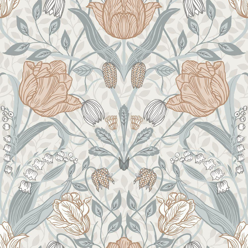 Galerie Apelviken Filippa Wallpaper - 33005 - White / Grey / Pink