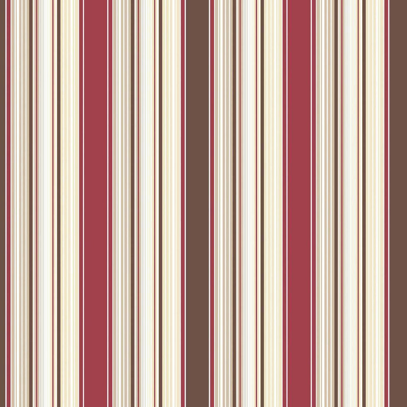 Galerie Smart Stripes 2 Multi-Stripe Wallpaper - G67529 - Red / Brown