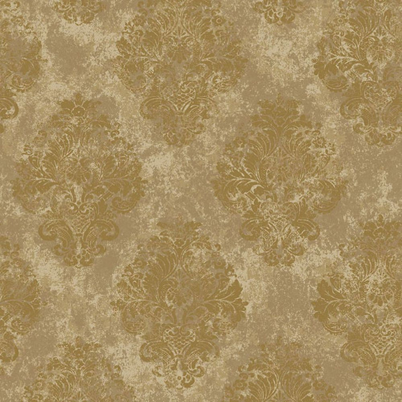 Galerie Damask Wallpaper - W78225 - Gold