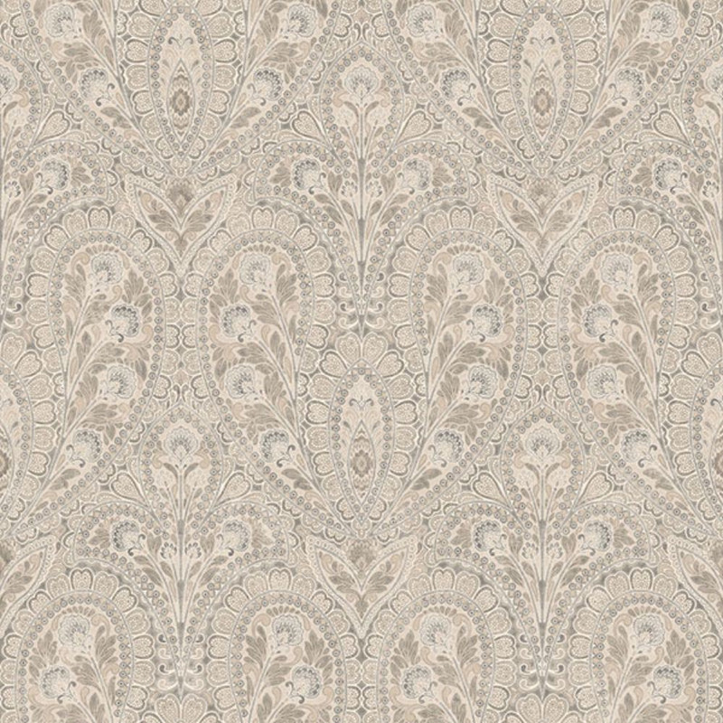 Galerie Abby Rose 4 Paisley Wallpaper - AF37729 - Beige / Grey