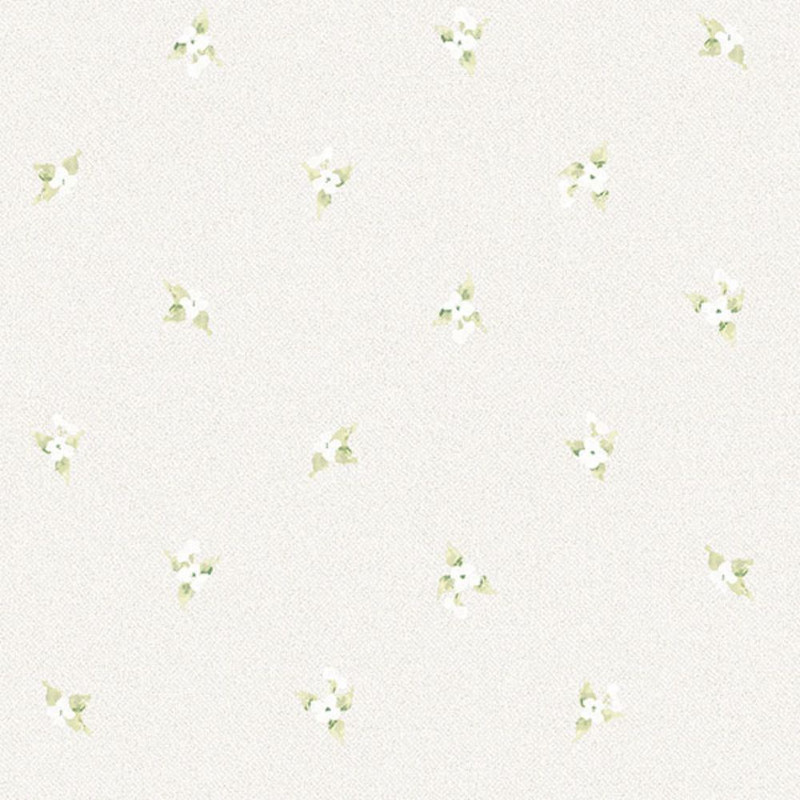 Galerie Abby Rose 4 Floral Sprig Wallpaper - AF37749 - Spring Green / Cream