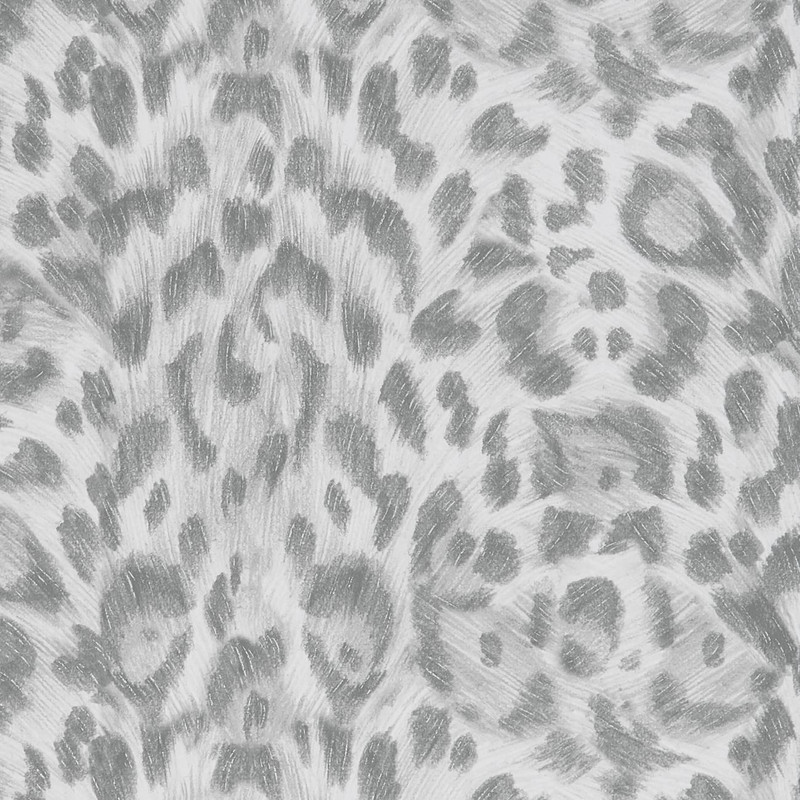 Emma J Shipley Felis Wallpaper Silver W0115/09