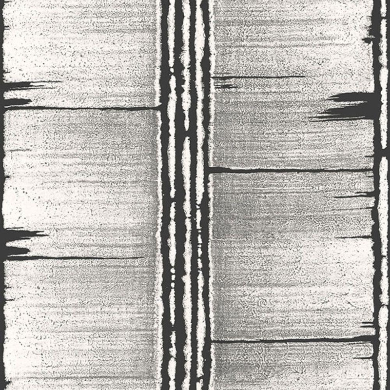Galerie Tribal Panels Wallpaper - G78283 - Grey / Black