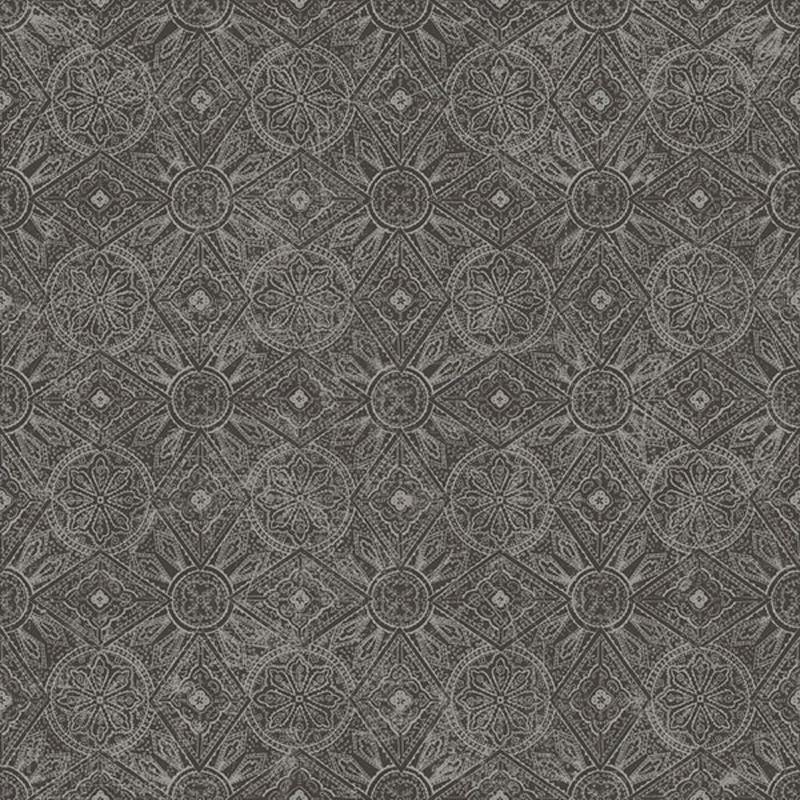 Galerie Moroccan Print Wallpaper - G78316 - Silver / Taupe