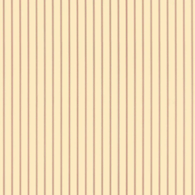 Galerie Simply Stripes 3 Narrow Stripes Wallpaper - SY33932 - Light Ochre / Red