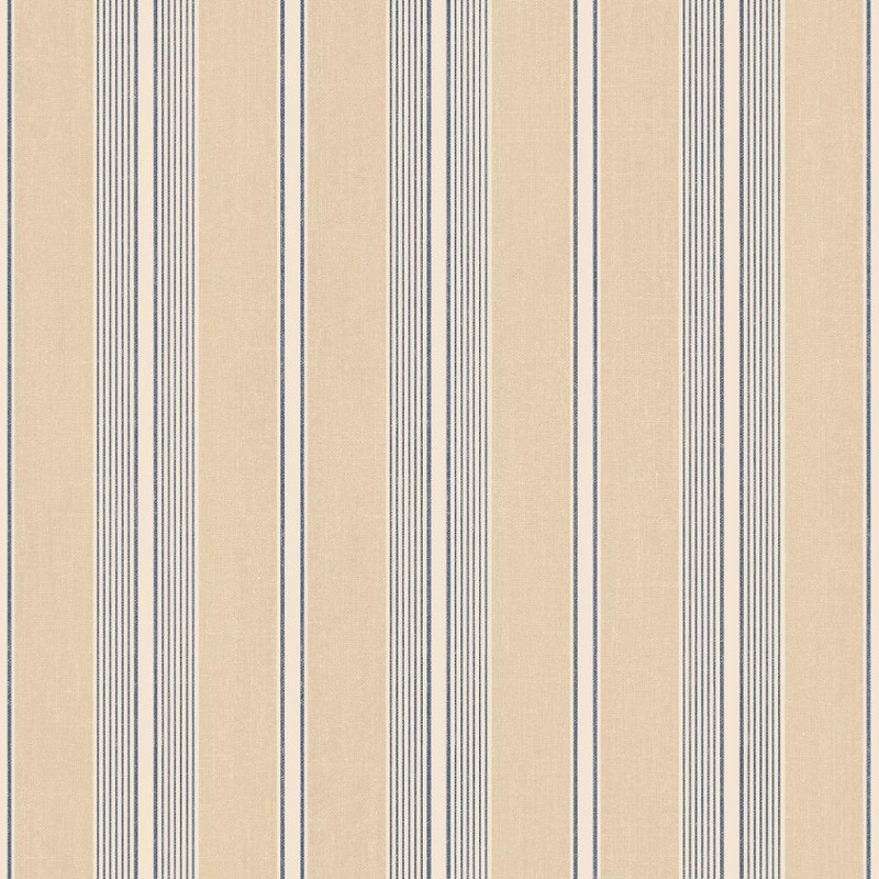 Galerie Stripes & Damasks 2 Dockery Stripe Wallpaper - DS29706 - Cream / Navy