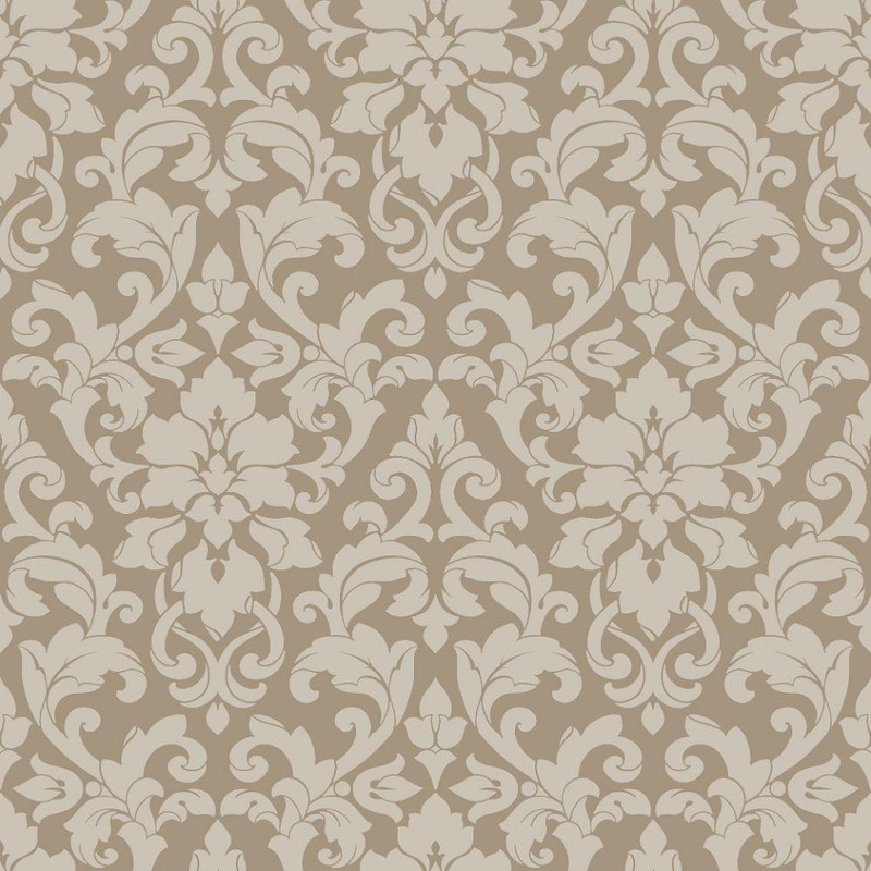 Galerie Stripes & Damasks 2 Carlisle Damask Wallpaper - DS29716 - Brown / Gold
