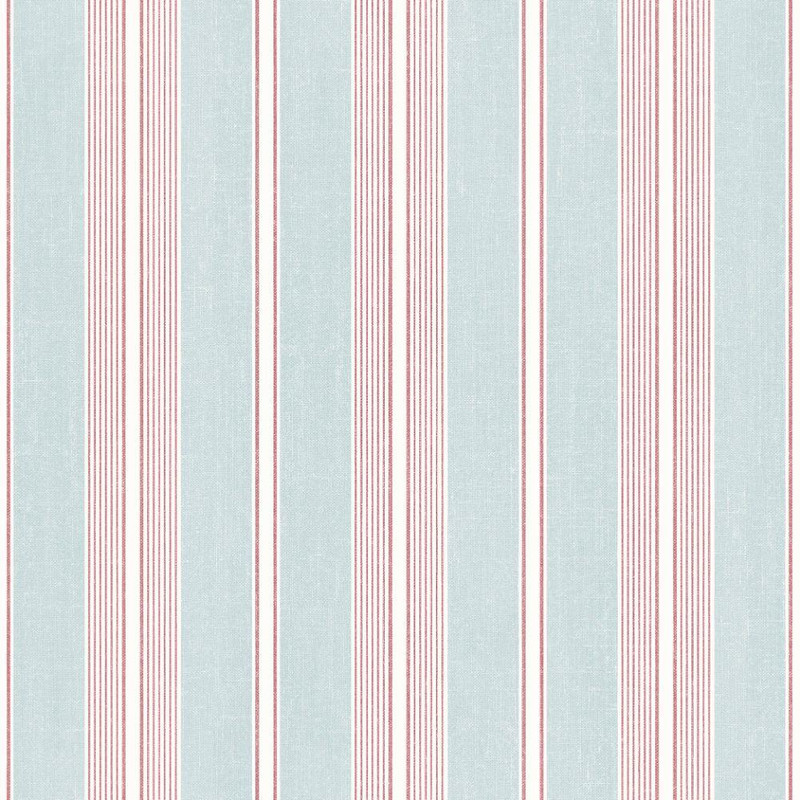 Galerie Stripes & Damasks 2 Dockery Stripe Wallpaper - SD36117 - Blue / Red
