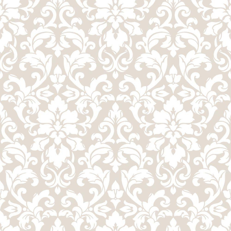 Galerie Stripes & Damasks 2 Carlisle Damask Wallpaper - SD36119 - Cream / White