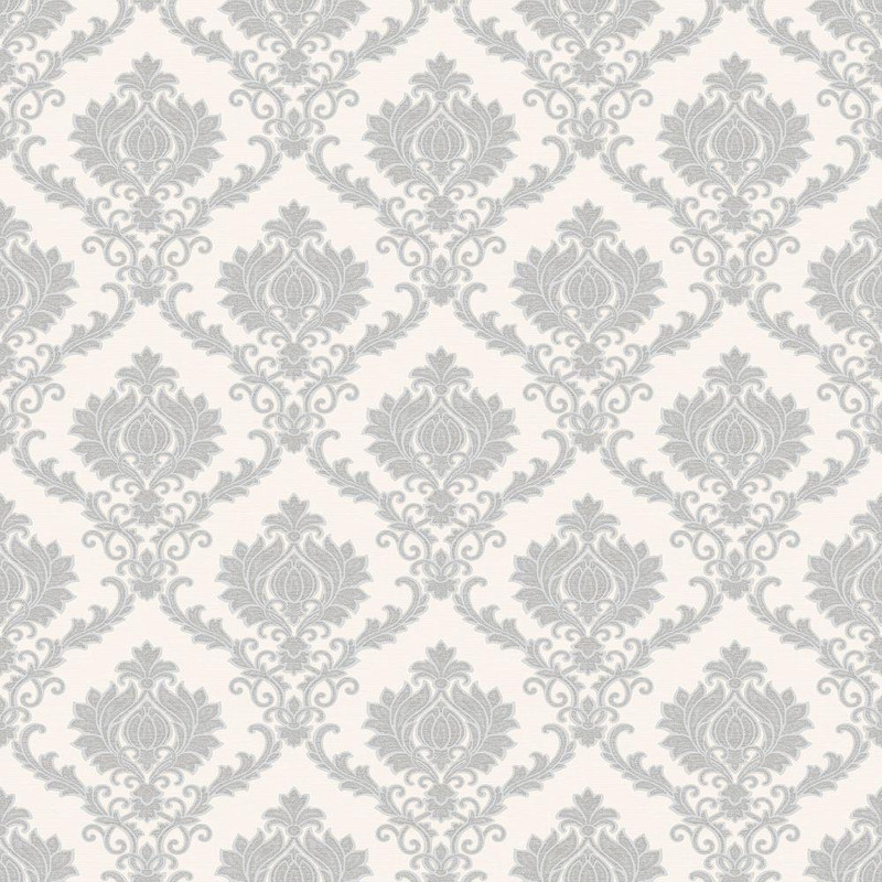 Galerie Delicate Damask Wallpaper - 23641 - Silver