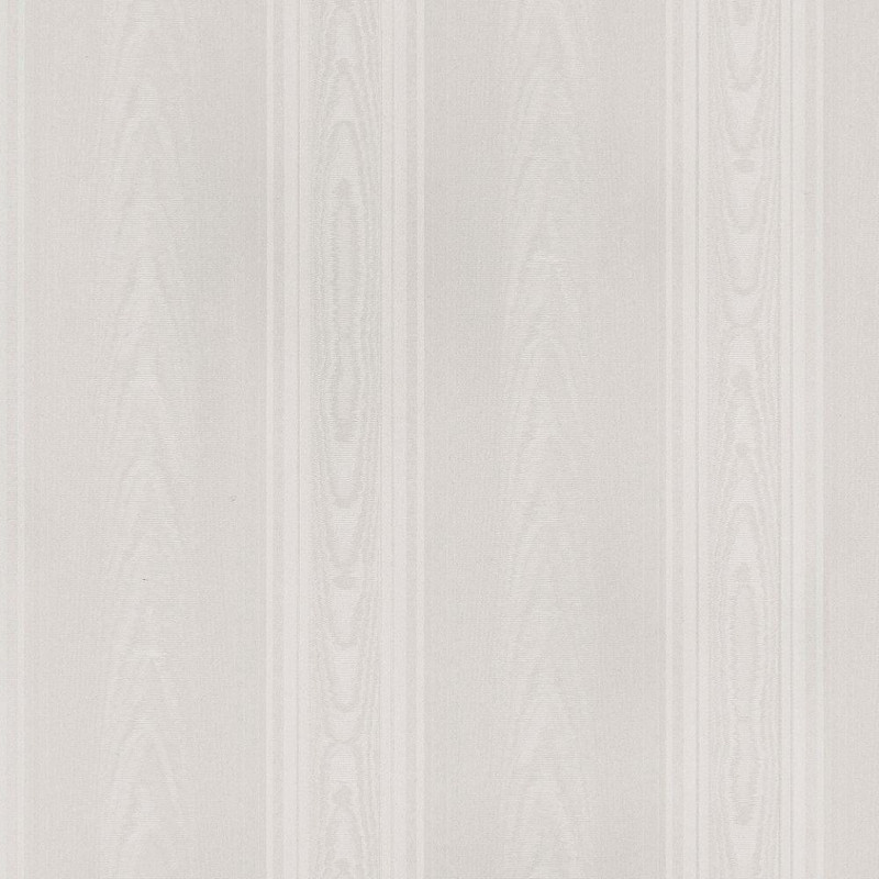 Galerie Simply Silks 4 Medium Moire Stripe Wallpaper - SK34731 - Soft Grey