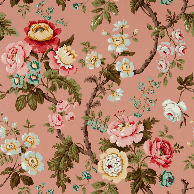 Sanderson Hykenham Wallpaper - 217040 - French Rose