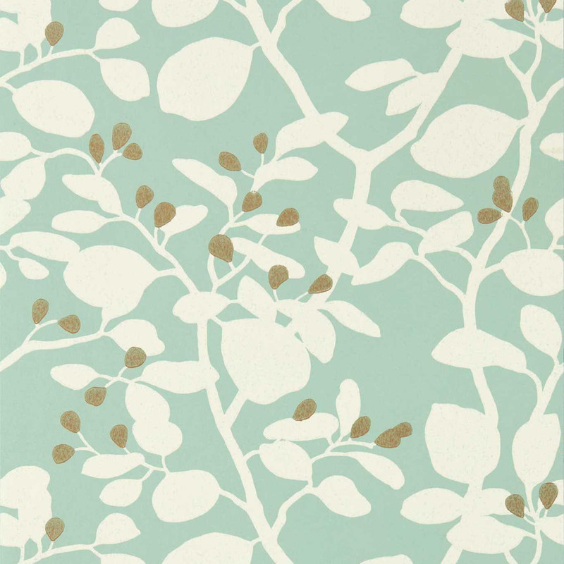 Harlequin Ardisia Wallpaper - 112771 - Amazonia / Teal / Gold