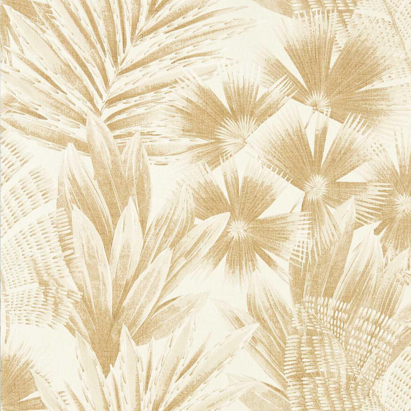 Harlequin Matupi Wallpaper - 112774 - Parchment  / Gold