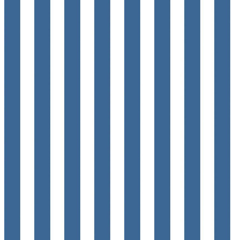 Galerie Tiny Tots 2 Regency Stripe Wallpaper - G78400 - Cobalt Blue