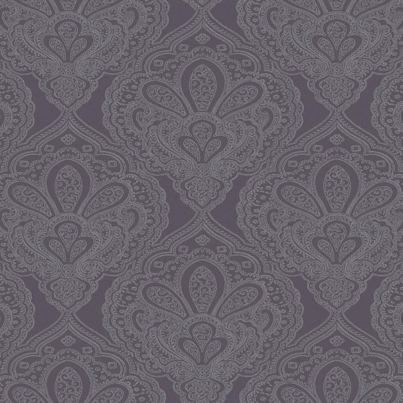 Galerie Emporium Mehndi Damask Wallpaper - DWP0247-01 - Purple / Silver