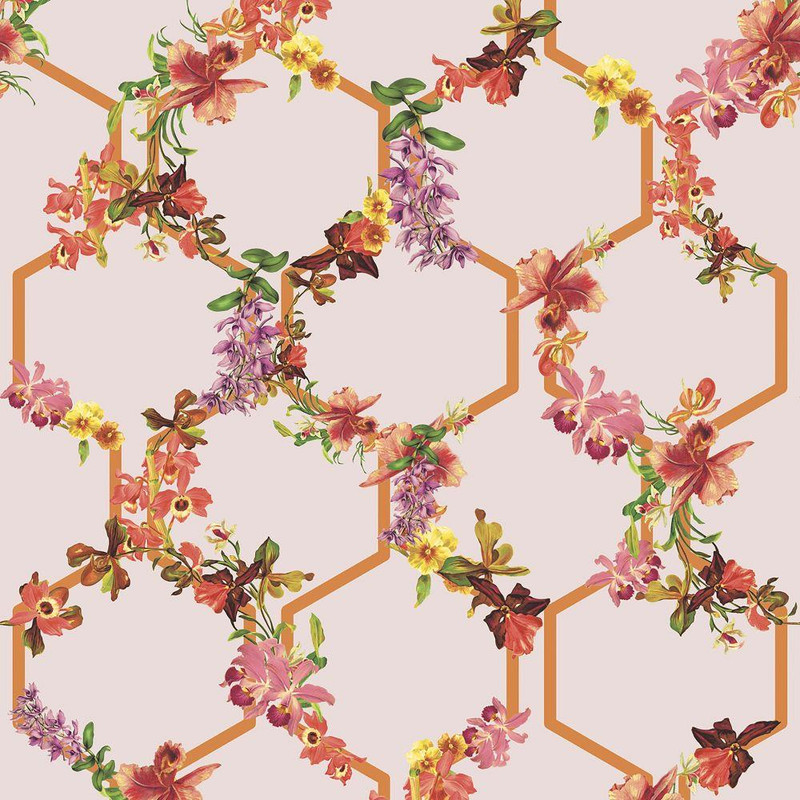 Ted Baker Lost Gardens Trelise Wallpaper - 12646 - Pink / Orange / Red / Green / Yellow / Purple