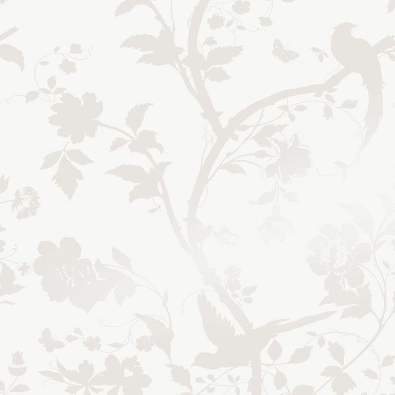Laura Ashley Oriental Garden Wallpaper - 113391 - Pearlescent White