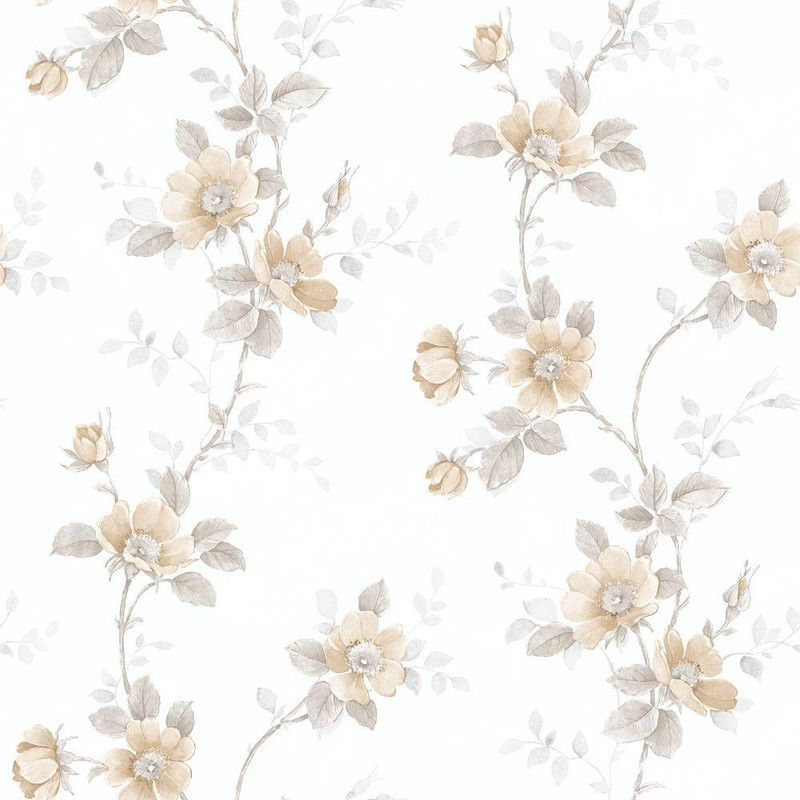 Galerie Rose Garden Vineyard Roses Wallpaper - RG35731 - Beige