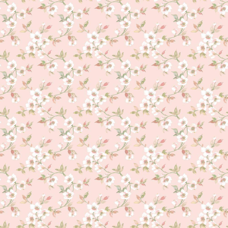 Galerie Secret Garden Anenome Mini Wallpaper - G78487 - Pink / Green