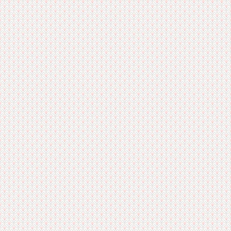 Galerie Secret Garden Secret Scallop Wallpaper - G78515 - Pink / Grey