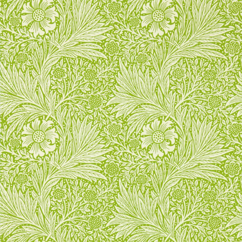 Morris & Co Marigold Wallpaper - 217090 - Sap Green