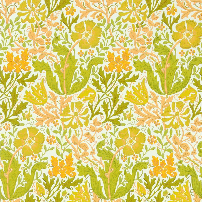Morris & Co Compton Wallpaper - 217099 - Summer Yellow