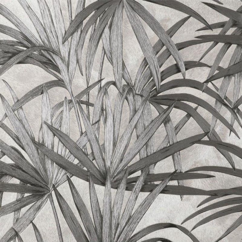 Vymura Palm Leaf Wallpaper - M95625 - Grey