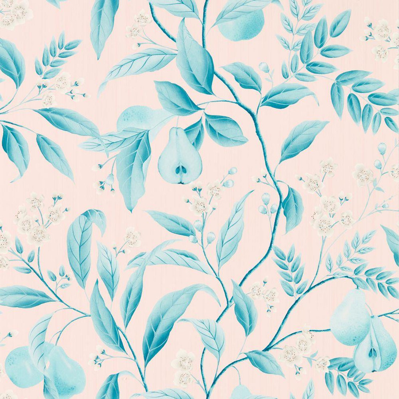 Harlequin Marie Wallpaper - 112910 - Rose / Lagoon