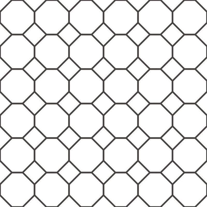 Galerie Just Kitchens Bee Hive Wallpaper - G45405 - White / Black