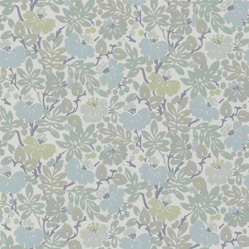 English Heritage Carlisle Fauna Wallpaper Duck Egg PEH0005/02