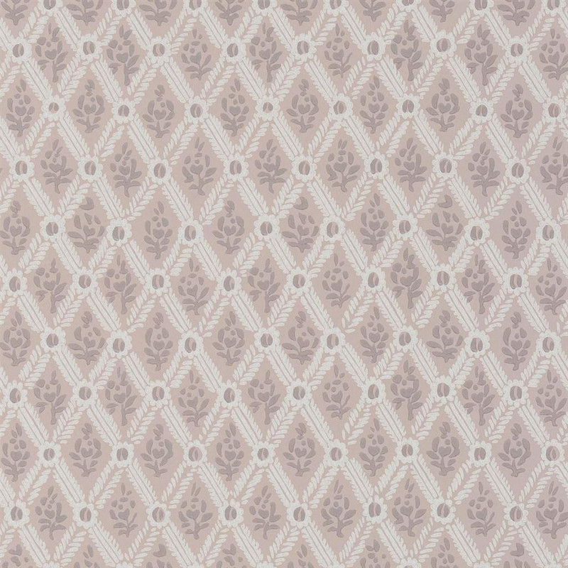English Heritage St John Street Trellis Wallpaper Vintage Rose PEH0003/02