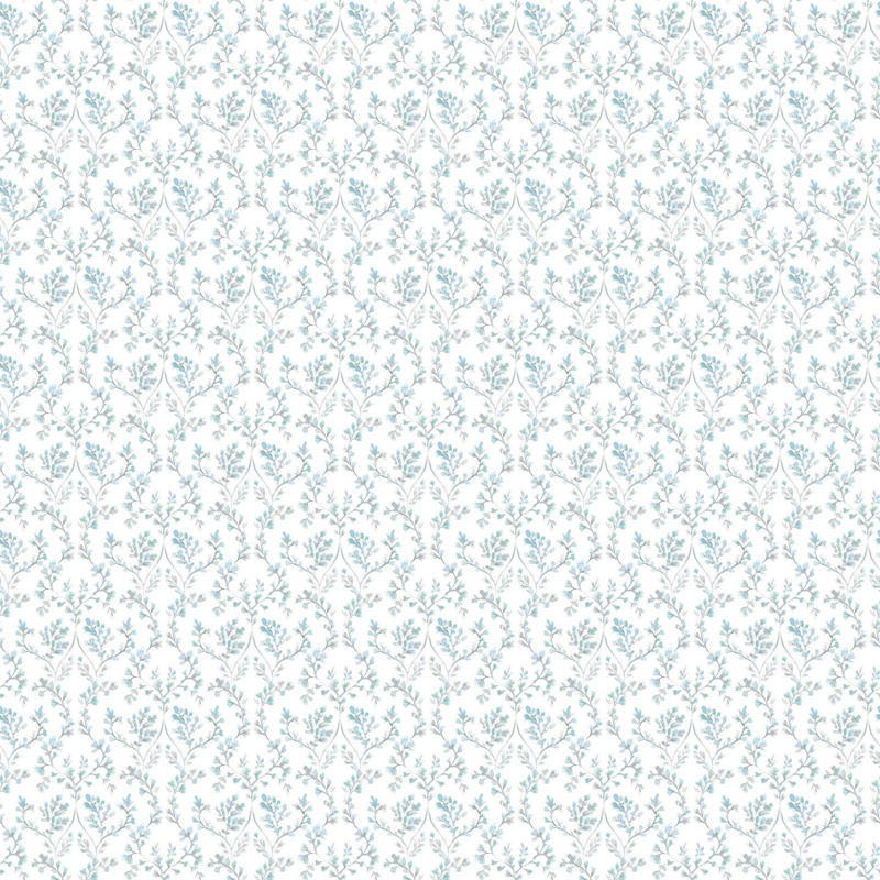 Galerie Ogee Floral Wallpaper - G56683 - Teal / Blue / Beige