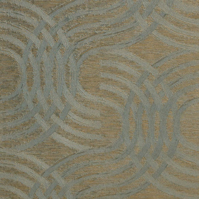 Casamance Auraria Wallpaper - 75792548 - Vert de gris / Dore