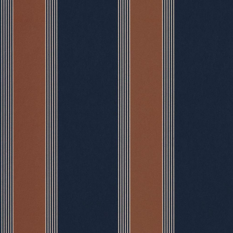 Casamance Auteuil Wallpaper - 75712446 - Marine / Rouille