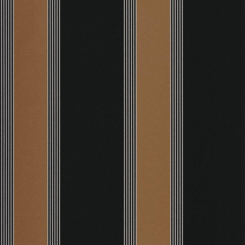Casamance Auteuil Wallpaper - 75712548 - Noir / Dore